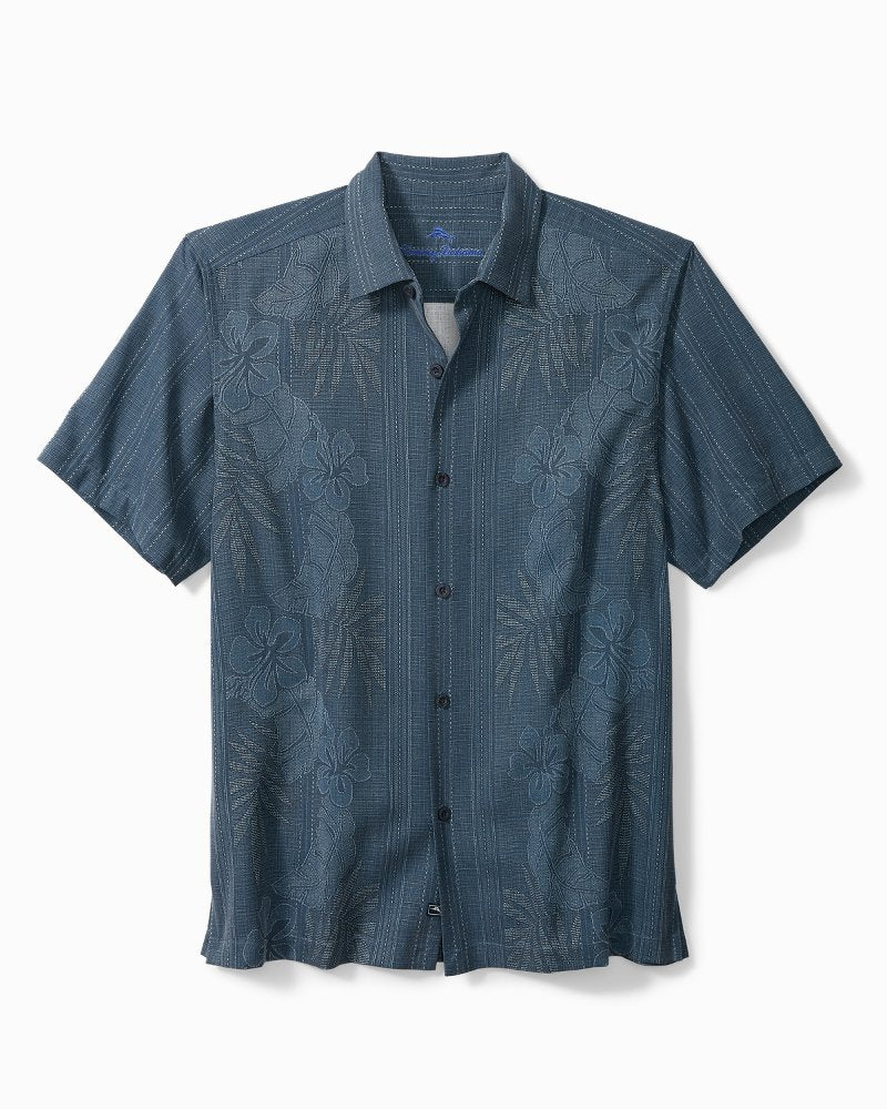 Bali Border Silk Camp Shirt Navy | Tommy Bahama New - Bali Border Silk Camp Shirt