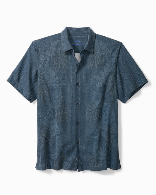 Bali Border Silk Camp Shirt Navy | Tommy Bahama New - Bali Border Silk Camp Shirt