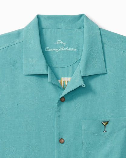 Retro Lounge Silk Camp Shirt Como Blue | Tommy Bahama Latest - Retro Lounge Silk Camp Shirt