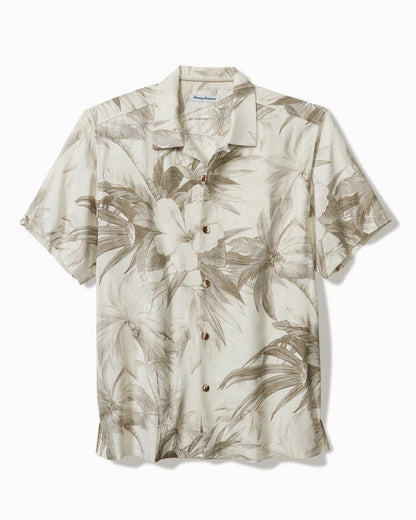 Flora Oasis IslandZone® Camp Shirt Pure Khaki | Tommy Bahama Customer Favorite - Flora Oasis IslandZone® Camp Shirt