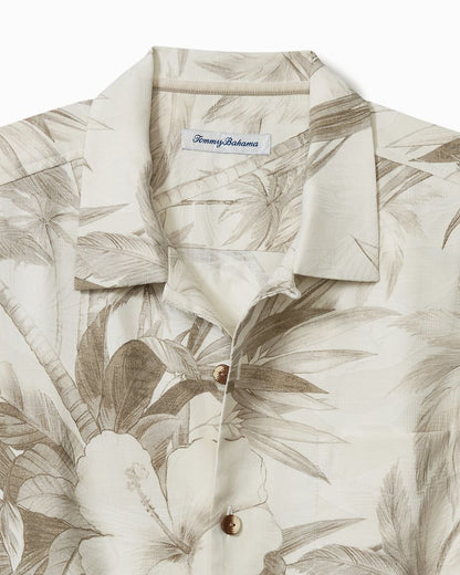Flora Oasis IslandZone® Camp Shirt Pure Khaki | Tommy Bahama Customer Favorite - Flora Oasis IslandZone® Camp Shirt