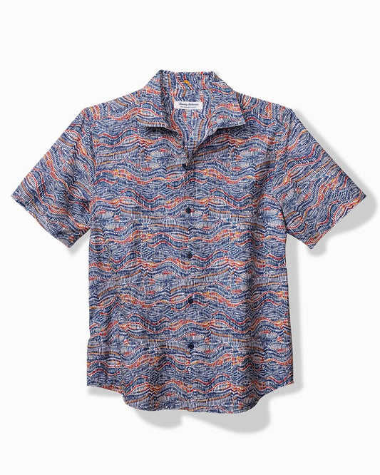 Bahama Coast Monte Rio Geo IslandZone® Shirt Summer Grey | Tommy Bahama Recommended - Bahama Coast Monte Rio Geo IslandZone® Shirt