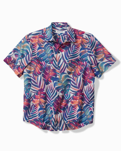 Bahama Coast Monarch Monstera IslandZone® Shirt Summer Grey | Tommy Bahama Sale - Bahama Coast Monarch Monstera IslandZone® Shirt