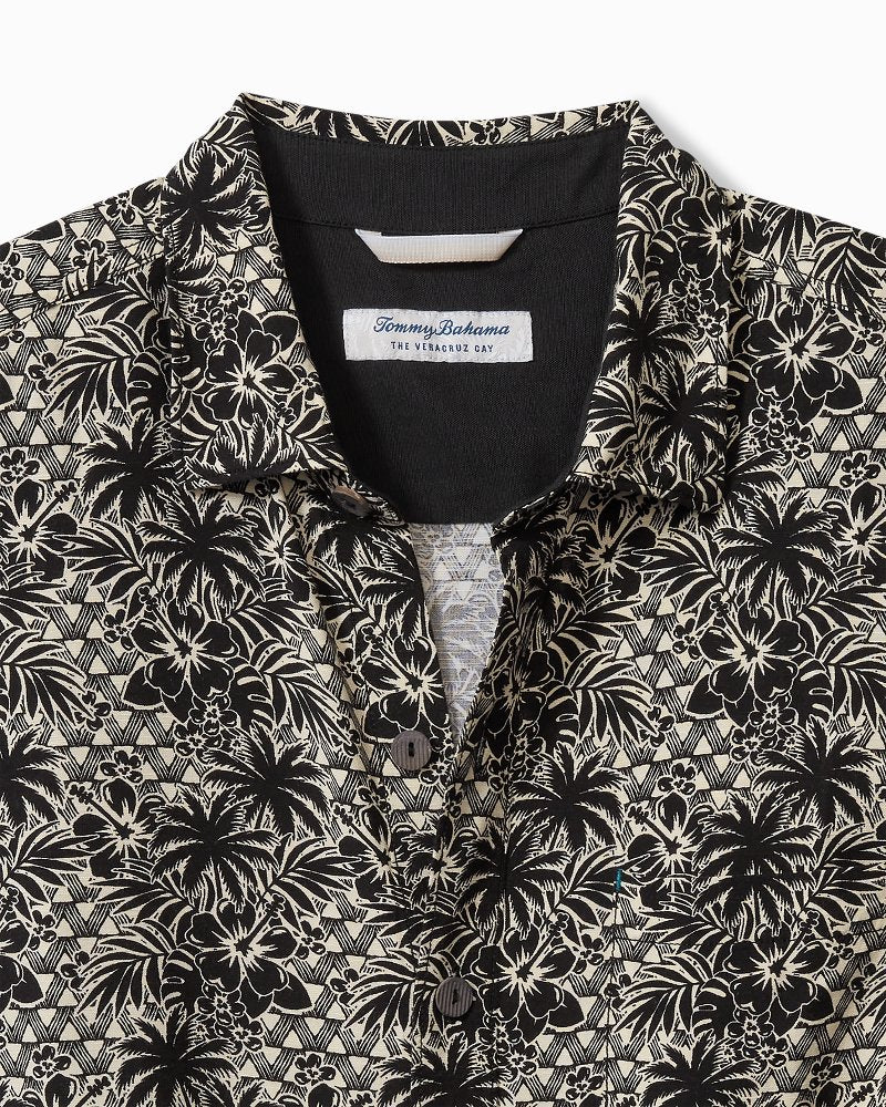 Veracruz Cay Palm Cascade Short-Sleeve Shirt Black | Tommy Bahama Smart Buy - Veracruz Cay Palm Cascade Short-Sleeve Shirt