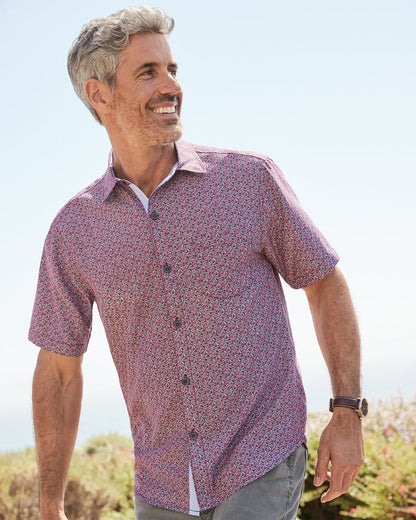Coconut Point Beachcomber Geo IslandZone® Camp Shirt After Dark | Tommy Bahama Value - Coconut Point Beachcomber Geo IslandZone® Camp Shirt