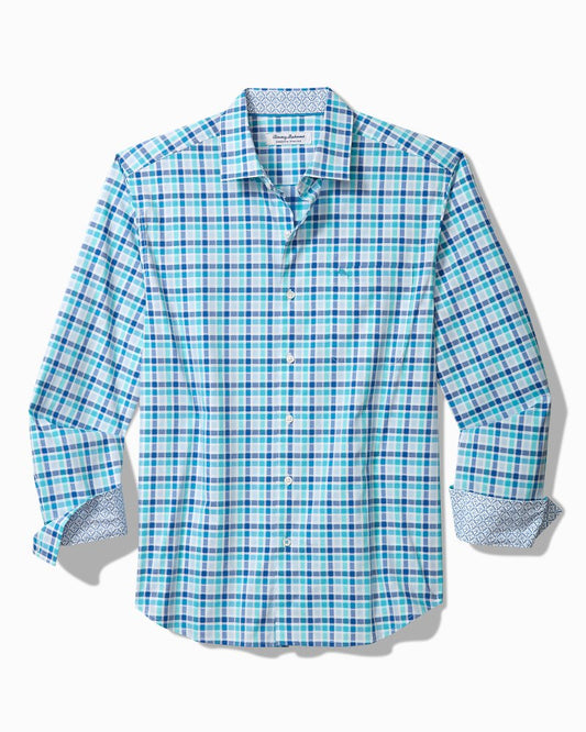 Sarasota Stretch St. Kitts Check IslandZone® Shirt Cobalt Craze | Tommy Bahama Trusted - Sarasota Stretch St. Kitts Check IslandZone® Shirt