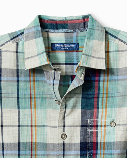 Sunwash Check Long-Sleeve Shirt Azul Mar | Tommy Bahama Essential - Sunwash Check Long-Sleeve Shirt