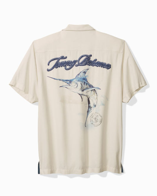 Marlin Paradise Silk Camp Shirt Continental | Tommy Bahama Quality - Marlin Paradise Silk Camp Shirt