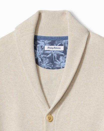 Palm Perfection Cardigan Bleached Sand | Tommy Bahama Essential - Palm Perfection Cardigan