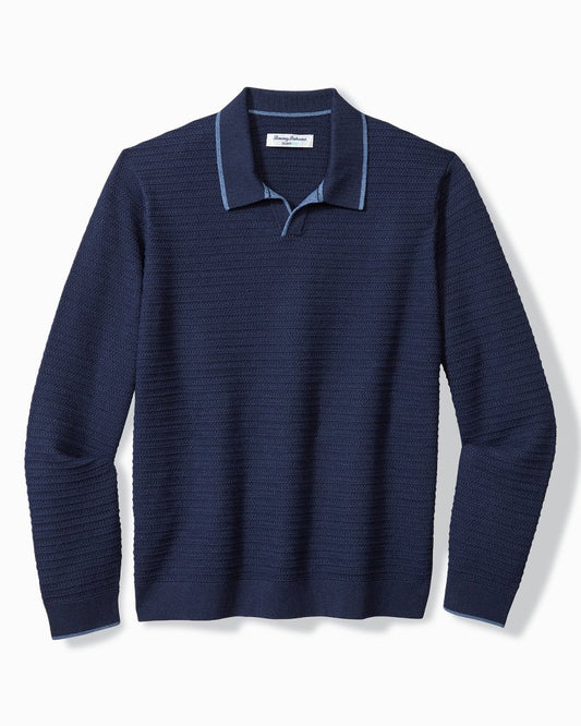 Coolside Harbor IslandZone® Sweater Polo Navy | Tommy Bahama Popular - Coolside Harbor IslandZone® Sweater Polo