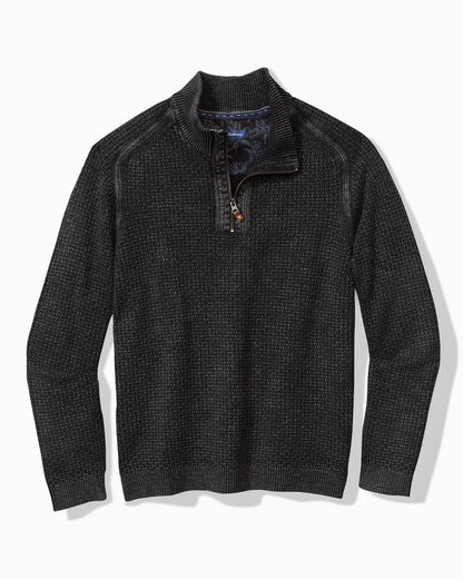 Sunbreak Half-Zip Sweater Black | Tommy Bahama New - Sunbreak Half-Zip Sweater