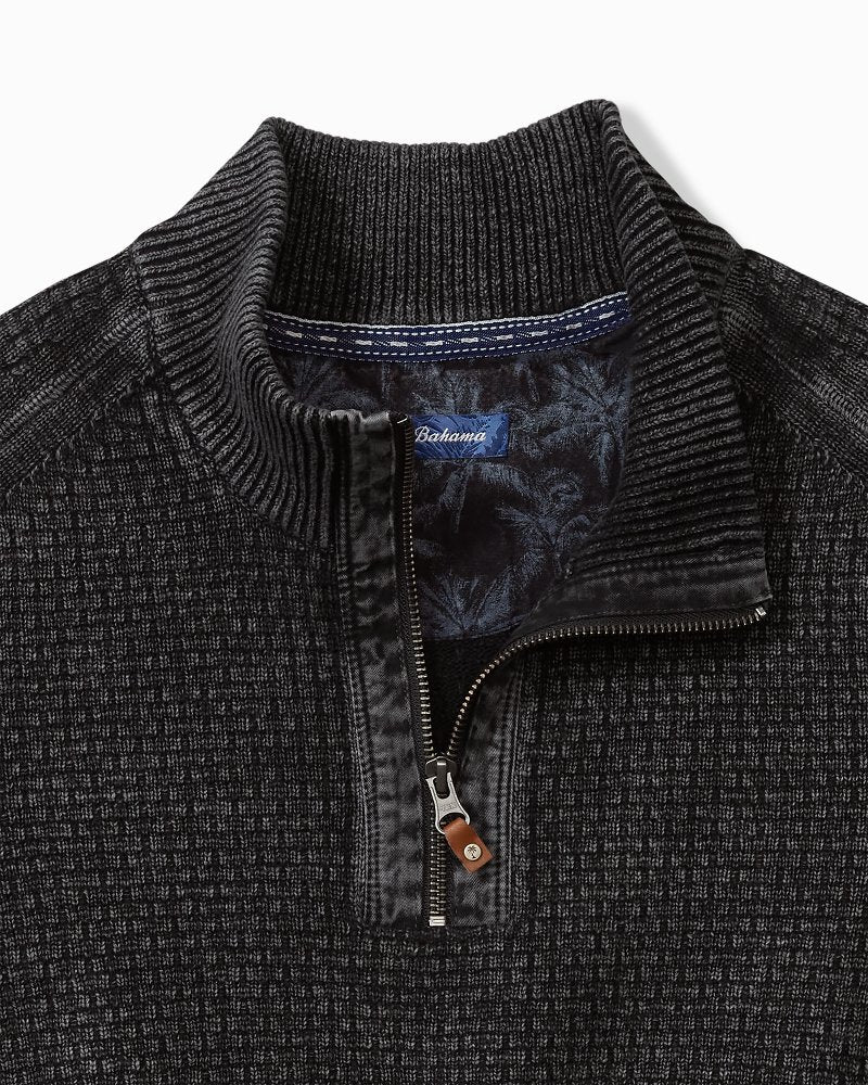 Sunbreak Half-Zip Sweater Black | Tommy Bahama New - Sunbreak Half-Zip Sweater