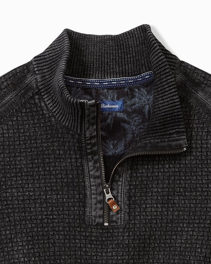 Sunbreak Half-Zip Sweater Black | Tommy Bahama New - Sunbreak Half-Zip Sweater
