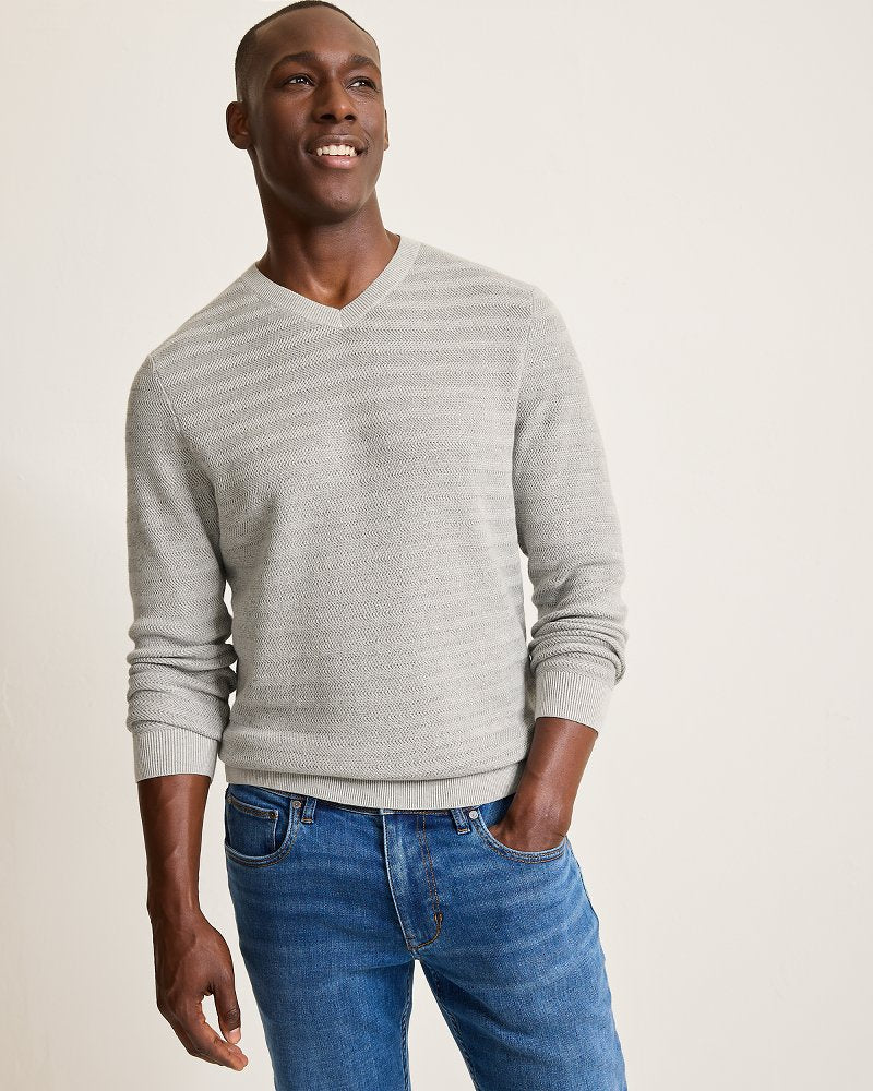 Coolside Course IslandZone® Sweater Grey Heather | Tommy Bahama Exclusive - Coolside Course IslandZone® Sweater