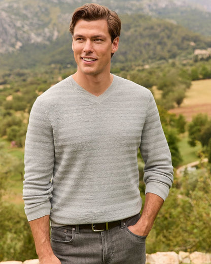 Coolside Course IslandZone® Sweater Grey Heather | Tommy Bahama Exclusive - Coolside Course IslandZone® Sweater