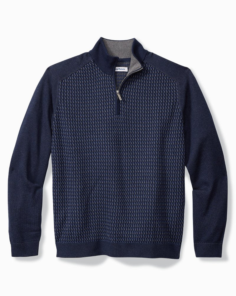Coastal Shores Half-Zip Sweater Navy | Tommy Bahama Sale - Coastal Shores Half-Zip Sweater
