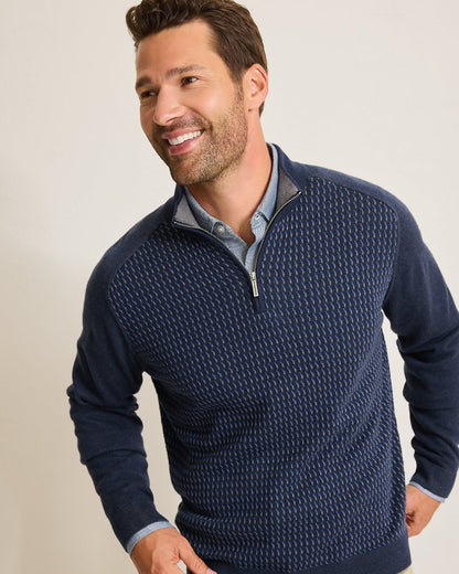 Coastal Shores Half-Zip Sweater Navy | Tommy Bahama Sale - Coastal Shores Half-Zip Sweater