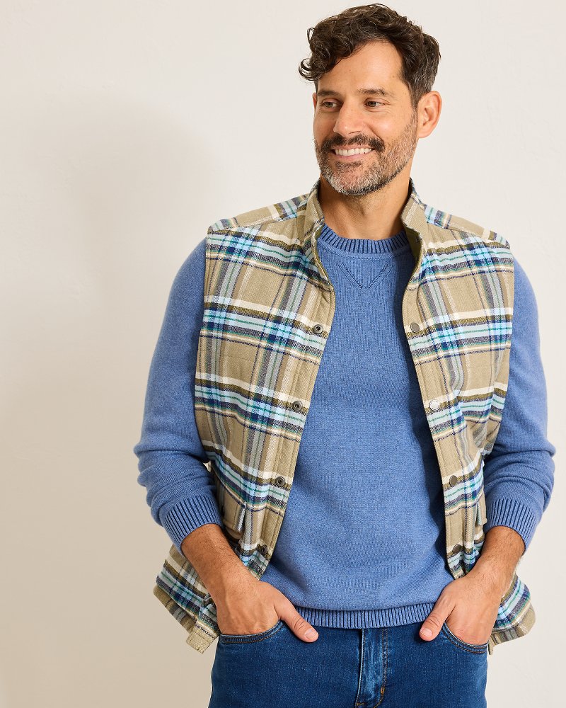 Oak Harbor Reversible Vest Tea Leaf | Tommy Bahama Value - Oak Harbor Reversible Vest