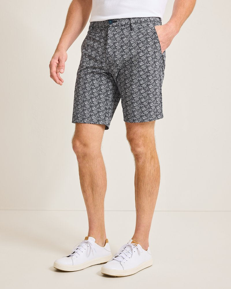 Chip Shot Beachcomber Geo IslandZone® 9-Inch Shorts Black | Tommy Bahama Essential - Chip Shot Beachcomber Geo IslandZone® 9-Inch Shorts