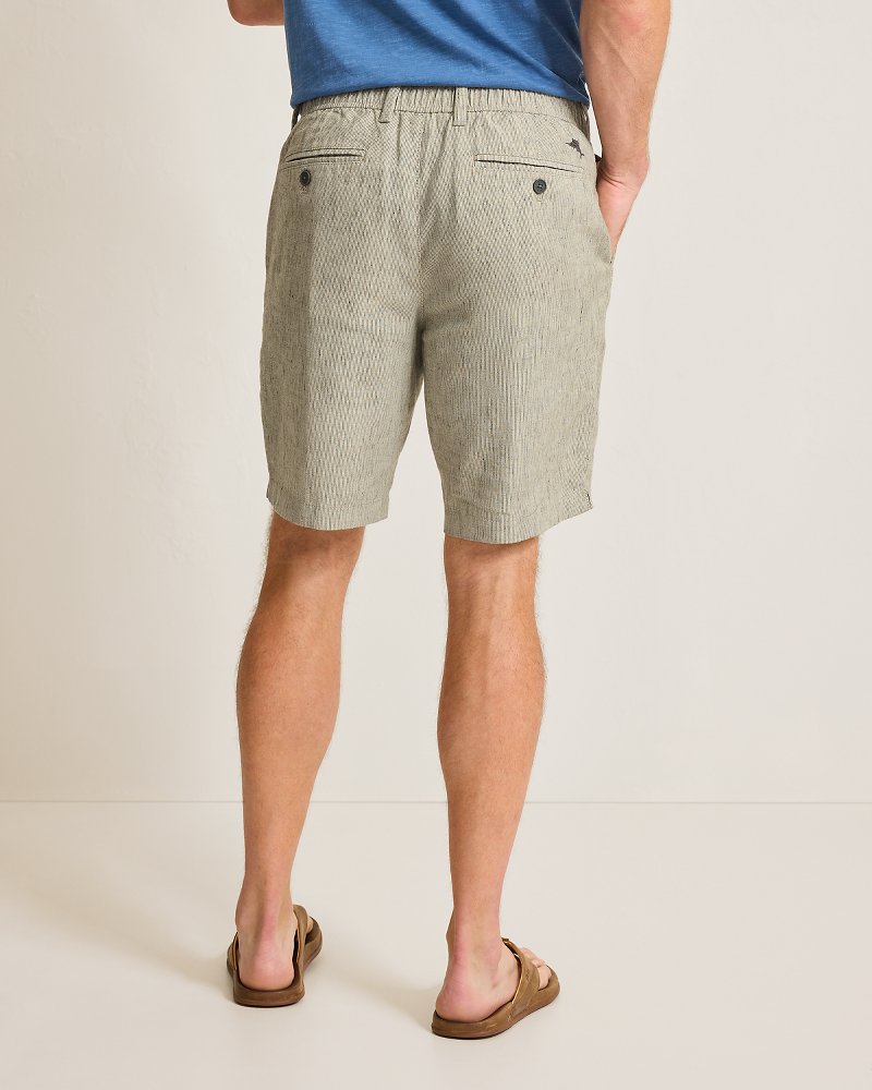Isla Sands Stripe Stretch-Linen 9-Inch Shorts Beach | Tommy Bahama Popular - Isla Sands Stripe Stretch-Linen 9-Inch Shorts