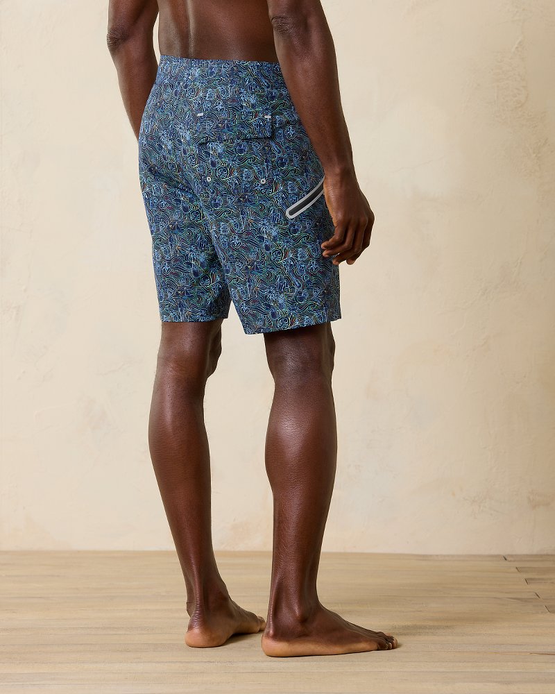 Molokai Hidden Paradise 9-Inch Boardshorts Deep Space | Tommy Bahama Smart Buy - Molokai Hidden Paradise 9-Inch Boardshorts