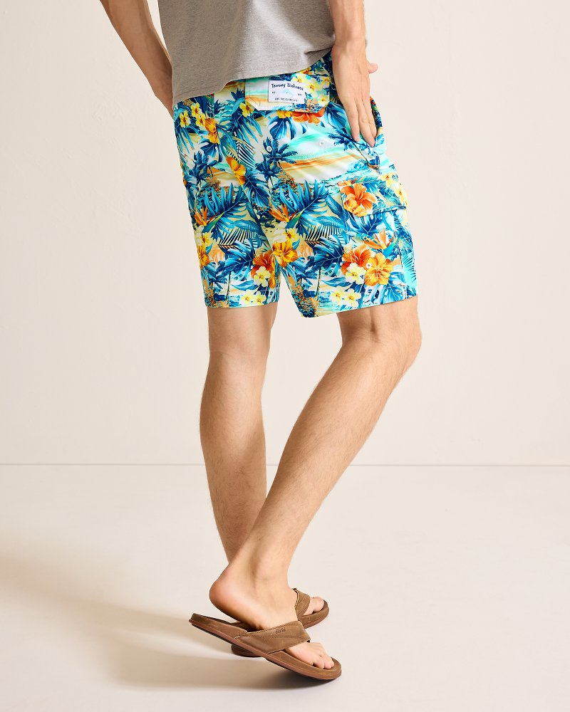 Baja Surfside Sounds 9-Inch Boardshorts Kohala Teal | Tommy Bahama Premium - Baja Surfside Sounds 9-Inch Boardshorts