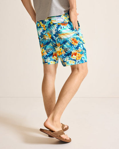 Baja Surfside Sounds 9-Inch Boardshorts Kohala Teal | Tommy Bahama Premium - Baja Surfside Sounds 9-Inch Boardshorts