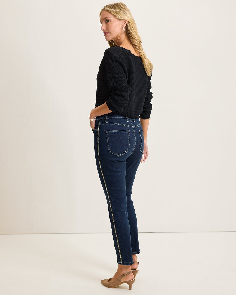 Boracay® Indigo Tux High-Rise Ankle Jeans Deep Ocean Wash | Tommy Bahama Recommended - Boracay® Indigo Tux High-Rise Ankle Jeans