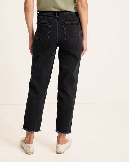 High-Rise Cropped Straight-Leg Jeans Coastal Black Wash | Tommy Bahama Value - High-Rise Cropped Straight-Leg Jeans