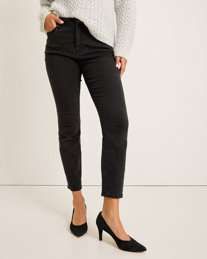 Boracay® Beach Sparkle High-Rise Skinny Ankle Jeans Coastal Black Wash | Tommy Bahama Classic - Boracay® Beach Sparkle High-Rise Skinny Ankle Jeans