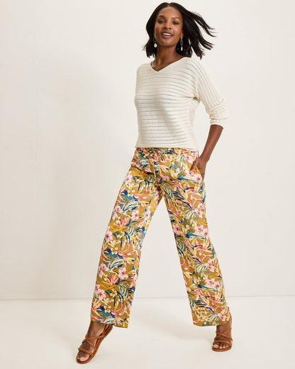 Flora Amora Satin Pants Greek Olive | Tommy Bahama Classic - Flora Amora Satin Pants