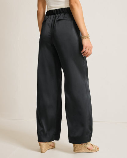 Midnight Sea Satin Easy Pants Black | Tommy Bahama Deals - Midnight Sea Satin Easy Pants