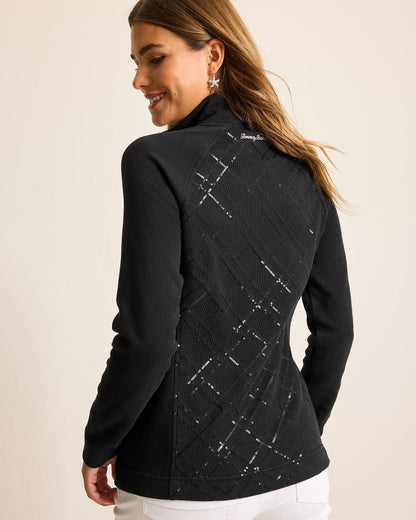 Aruba Diamond Days Embroidered Full-Zip Sweatshirt Black | Tommy Bahama Discount - Aruba Diamond Days Embroidered Full-Zip Sweatshirt