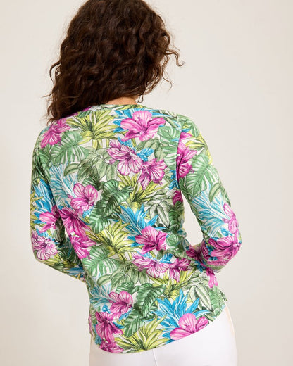 Ashby Isles Jungle Jewels 3/4-Sleeve T-Shirt Coconut | Tommy Bahama Classic - Ashby Isles Jungle Jewels 3/4-Sleeve T-Shirt