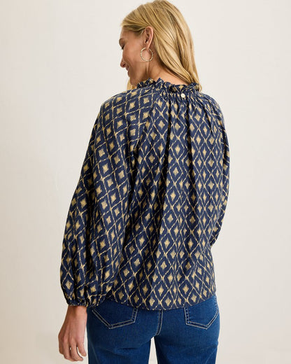 Diamond Cay Smocked Peasant Top Coastline | Tommy Bahama Value - Diamond Cay Smocked Peasant Top