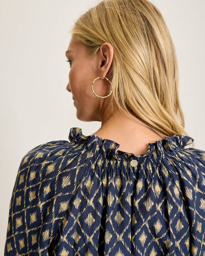Diamond Cay Smocked Peasant Top Coastline | Tommy Bahama Value - Diamond Cay Smocked Peasant Top
