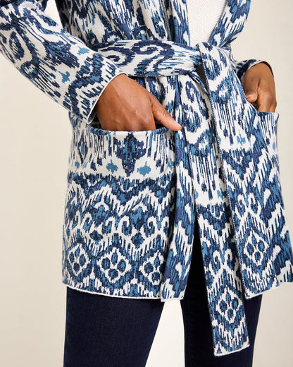 Ikat Cardigan Coconut | Tommy Bahama Classic - Ikat Cardigan