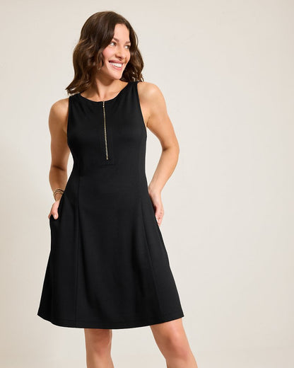 Darcy Fit-and-Flare Dress Black | Tommy Bahama Latest - Darcy Fit-and-Flare Dress