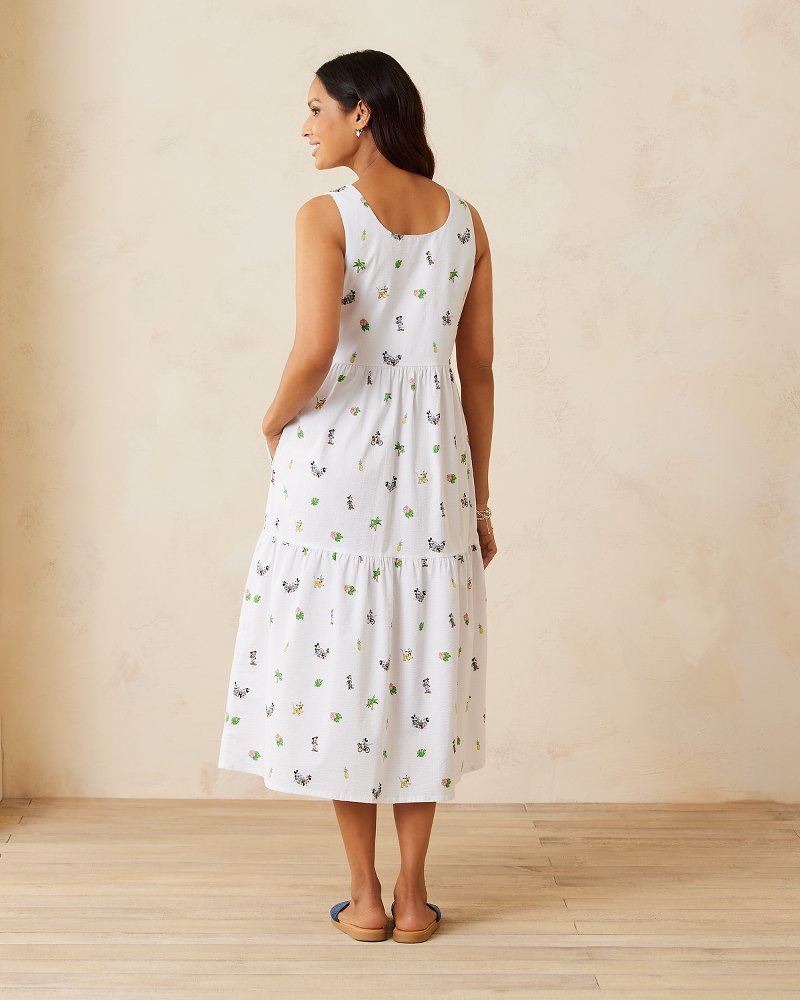 Disney Nova Wave Beach Cruiser Midi Dress White | Tommy Bahama Quality - Disney Nova Wave Beach Cruiser Midi Dress