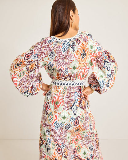 Vista Cove Long-Sleeve Midi Dress White Sand | Tommy Bahama Hot Sale - Vista Cove Long-Sleeve Midi Dress