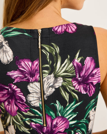 Darcy Villa Garden V-Neck Sheath Dress Black | Tommy Bahama Exclusive - Darcy Villa Garden V-Neck Sheath Dress