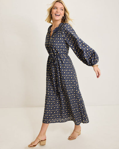 Diamond Cay Long-Sleeve Maxi Dress Coastline | Tommy Bahama Great Value - Diamond Cay Long-Sleeve Maxi Dress