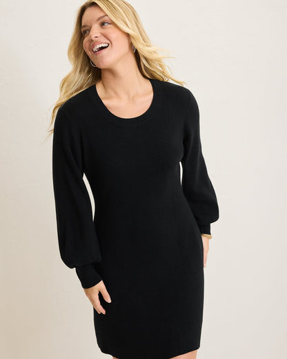 Flared Pickford Balloon-Sleeve Dress Black | Tommy Bahama New - Flared Pickford Balloon-Sleeve Dress