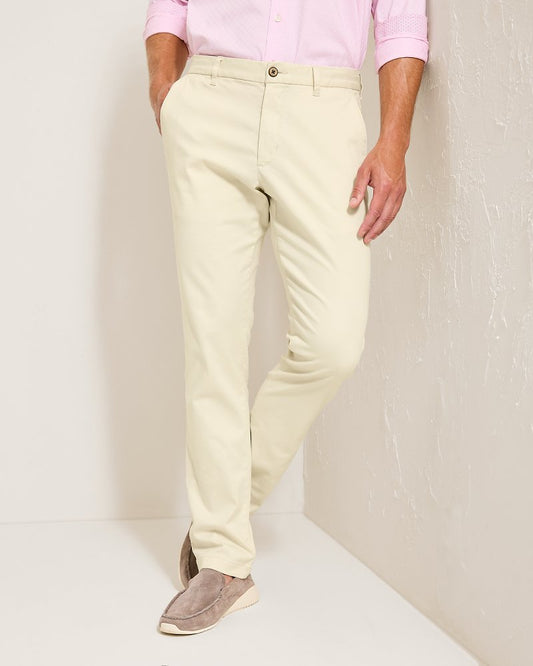 Boracay Flat-Front Chino Pants Bleached Sand | Tommy Bahama Premium - Boracay Flat-Front Chino Pants
