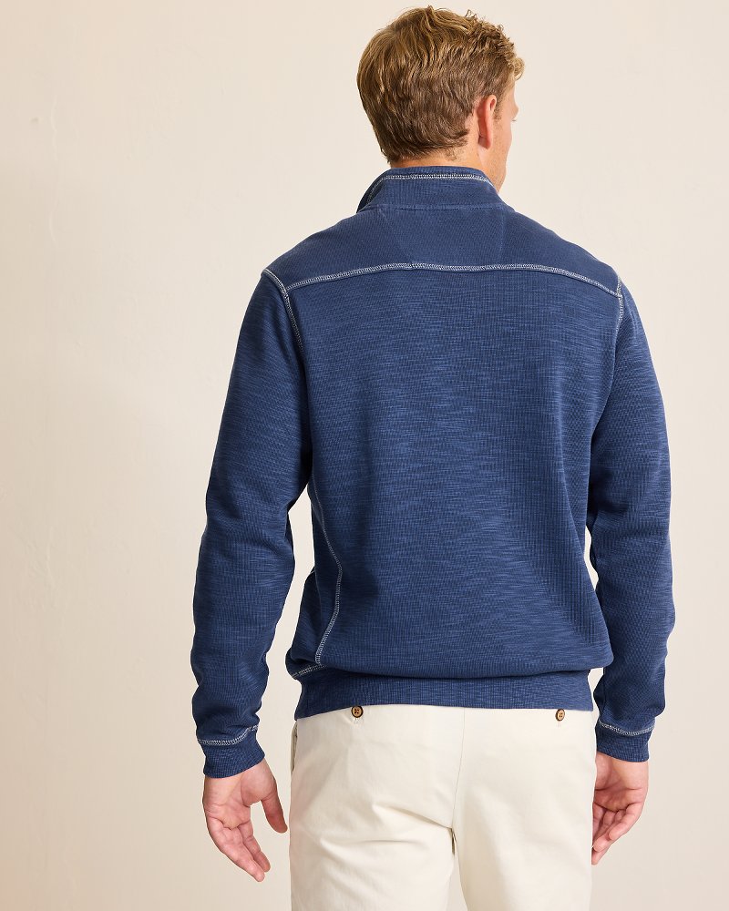 Tobago Bay Half-Zip Sweatshirt Island Navy | Tommy Bahama Recommended - Tobago Bay Half-Zip Sweatshirt