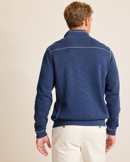 Tobago Bay Half-Zip Sweatshirt Island Navy | Tommy Bahama Recommended - Tobago Bay Half-Zip Sweatshirt