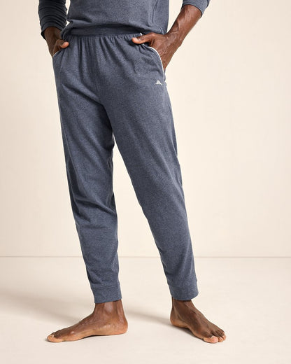 Big & Tall Jersey Lounge Joggers Heathered Blue | Tommy Bahama Great Value - Big & Tall Jersey Lounge Joggers