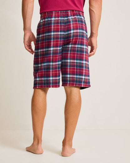 Flannel Plaid Pajama Shorts Beet Red | Tommy Bahama Sale - Flannel Plaid Pajama Shorts