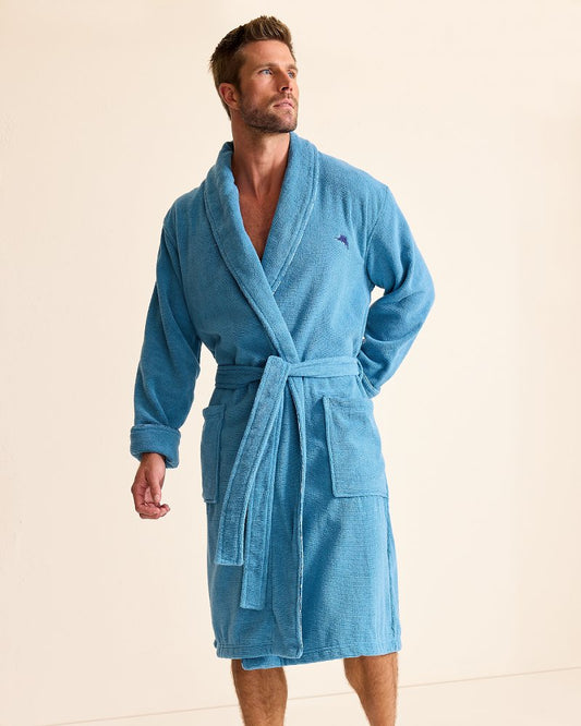 Loop Terry Robe Blue Fade | Tommy Bahama Great Value - Loop Terry Robe