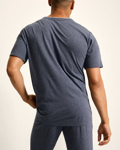 Jersey Short-Sleeve V-Neck T-Shirt Heathered Blue | Tommy Bahama Classic - Jersey Short-Sleeve V-Neck T-Shirt